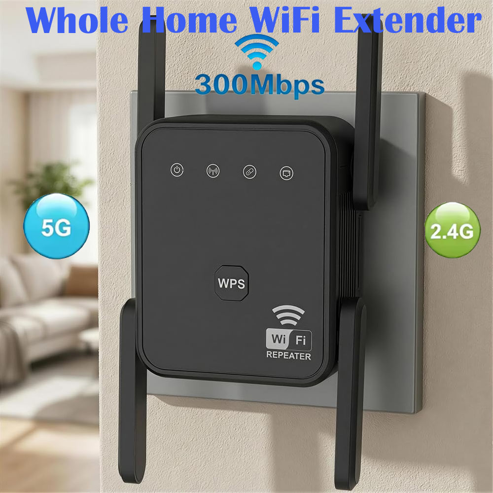 Hdmi Cable - 2026 Yeni WiFi Tekrarlayıcı 300Mbps 2.4GHz