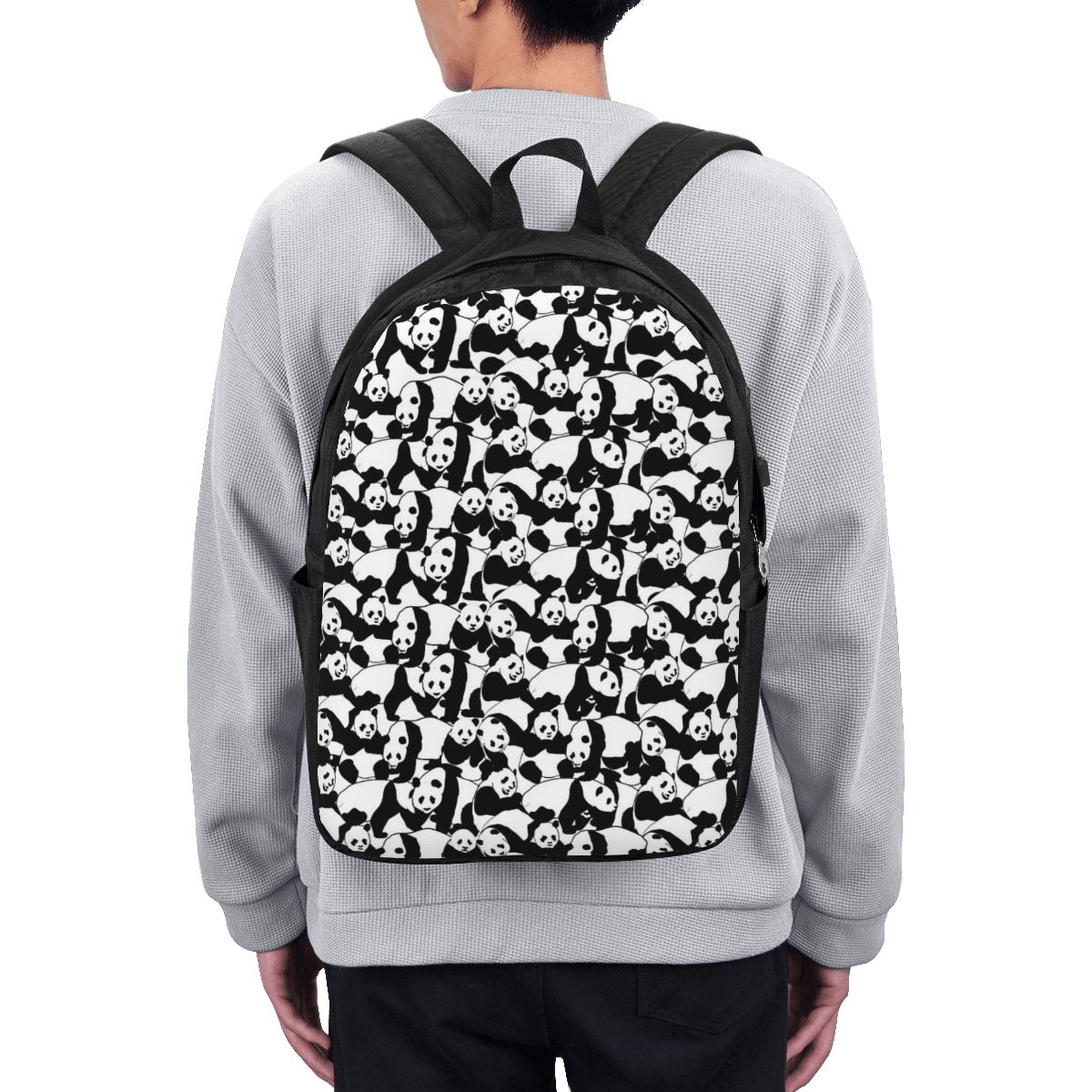 Laptop Bag - Panda Desenli Sırt Çantası Seyahat Dizüstü