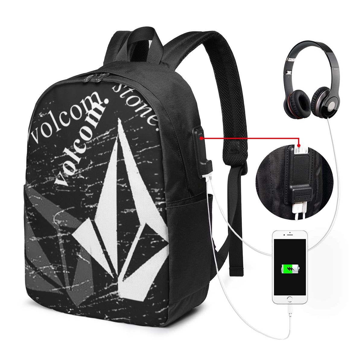 V-Volcom Logo Sırt Çantası Sey - Laptop Bag incelemesi ve fiyatı