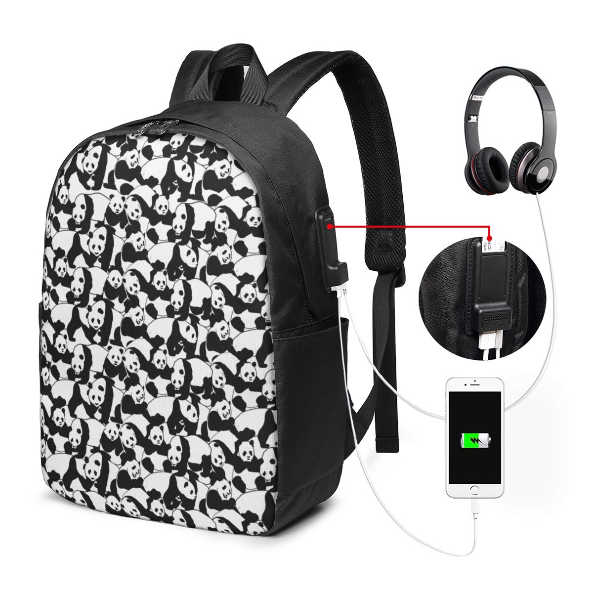Panda Desenli Sırt Çantası Sey - Laptop Bag incelemesi ve fiyatı